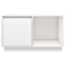 Mueble para TV de madera maciza de pino blanco 74x35x44 cm