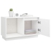 Mueble para TV de madera maciza de pino blanco 74x35x44 cm