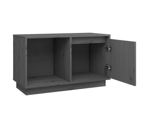 Mueble de TV de madera maciza de pino 74x35x44 cm