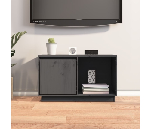 Mueble de TV de madera maciza de pino 74x35x44 cm