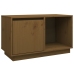 Mueble de TV madera maciza de pino marrón miel 74x35x44 cm