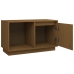 Mueble de TV madera maciza de pino marrón miel 74x35x44 cm