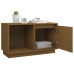 Mueble de TV madera maciza de pino marrón miel 74x35x44 cm