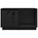 Mueble de TV de madera maciza de pino negro 74x35x44 cm