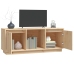 Mueble de TV de madera maciza de pino 110,5x35x44 cm