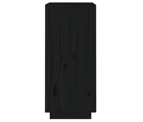 Aparador de madera maciza de pino negro 38x35x80 cm