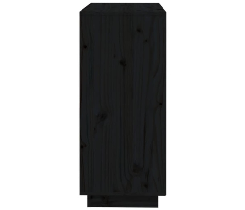 Aparador de madera maciza de pino negro 74x35x80 cm