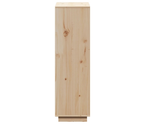 Aparador alto de madera maciza de pino 110,5x35x117 cm