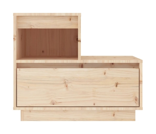 Mesitas de noche 2 uds madera maciza de pino 60x34x51 cm