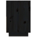 Mesita de noche madera maciza de pino negro 60x34x51 cm