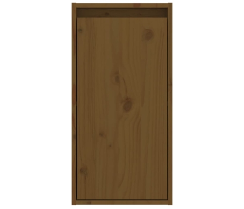 Muebles para TV 2 piezas madera maciza de pino marrón miel