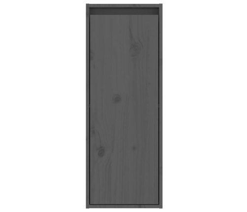 Muebles para TV 2 piezas madera maciza de pino gris