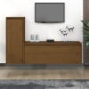 vidaXL Muebles para TV 2 piezas madera maciza de pino marrón miel