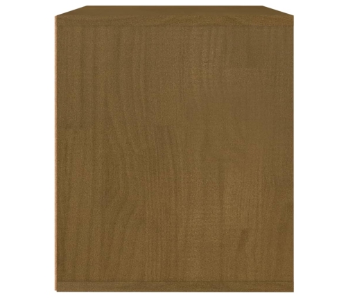 Muebles para TV 3 piezas madera maciza de pino marrón miel