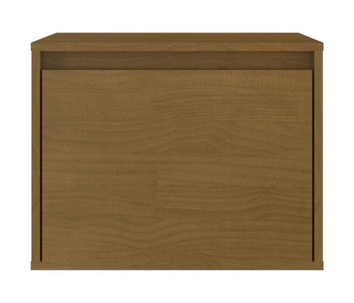 Muebles para TV 3 piezas madera maciza de pino marrón miel