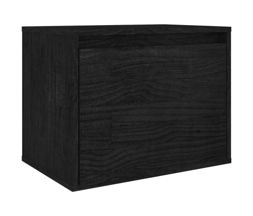 Muebles para TV 3 piezas madera maciza de pino negro