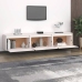 Mueble de TV 3 piezas madera maciza de pino blanco