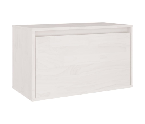 Mueble de TV 3 piezas madera maciza de pino blanco