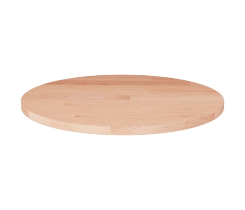 Superficie de mesa redonda madera de roble sin tratar Ø40x1,5cm