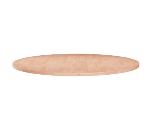 Superficie de mesa redonda madera de roble sin tratar Ø60x1,5cm