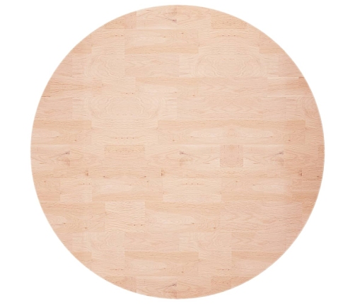 Superficie de mesa redonda madera de roble sin tratar Ø60x1,5cm