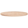 Superficie de mesa redonda madera de roble sin tratar Ø60x2,5cm