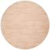 Superficie de mesa redonda madera de roble sin tratar Ø80x2,5cm