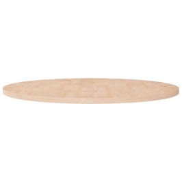 Superficie de mesa redonda madera de roble sin tratar Ø90x2,5cm