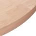 Superficie de mesa redonda madera de roble sin tratar Ø60x4 cm