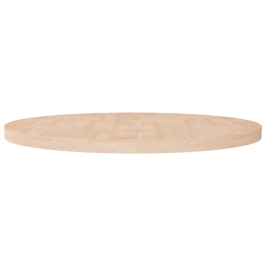 Superficie de mesa redonda madera de roble sin tratar Ø90x4 cm