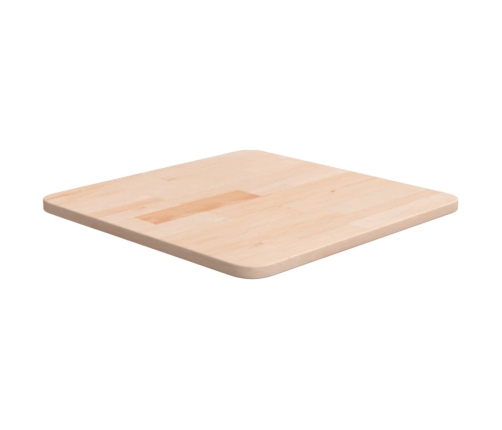 Tablero de mesa cuadrada madera de roble sin tratar 40x40x1,5cm