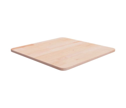 Tablero de mesa cuadrada madera roble sin tratar 50x50x1,5 cm