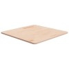 Tablero de mesa cuadrada madera de roble sin tratar 60x60x1,5cm