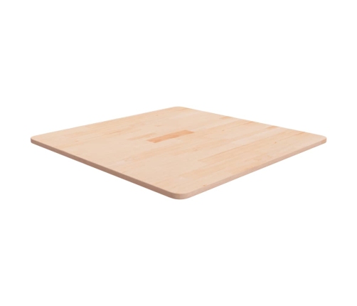 Tablero de mesa cuadrada madera de roble sin tratar 70x70x1,5cm