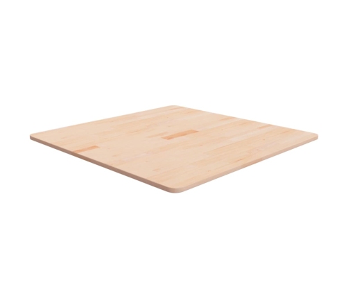 Tablero de mesa cuadrada madera de roble sin tratar 80x80x1,5cm