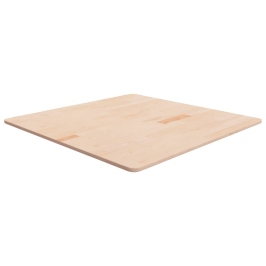 Tablero de mesa cuadrada madera de roble sin tratar 90x90x1,5cm