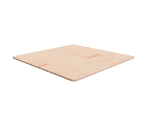 Tablero de mesa cuadrada madera de roble sin tratar 90x90x1,5cm