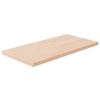 Tabla de estantería madera maciza roble sin tratar 40x20x1,5 cm