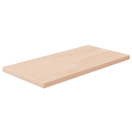 Tabla de estantería madera maciza roble sin tratar 40x20x1,5 cm