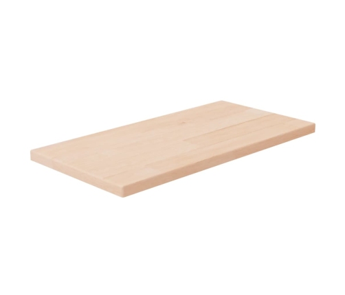 Tabla de estantería madera maciza roble sin tratar 40x20x1,5 cm