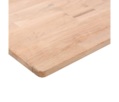 vidaXL Tabla de estantería madera maciza roble sin tratar 40x20x1,5 cm