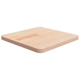 Tablero de mesa cuadrada madera de roble sin tratar 40x40x2,5cm