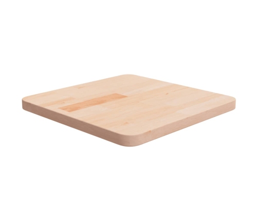 Tablero de mesa cuadrada madera de roble sin tratar 40x40x2,5cm