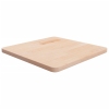 Tablero de mesa cuadrada madera roble sin tratar 50x50x2,5 cm