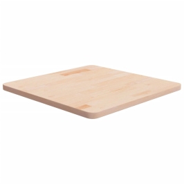 Tablero de mesa cuadrada madera de roble sin tratar 60x60x2,5cm