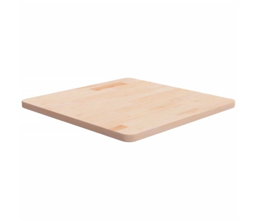 Tablero de mesa cuadrada madera de roble sin tratar 60x60x2,5cm