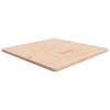 Tablero de mesa cuadrada madera de roble sin tratar 80x80x2,5cm