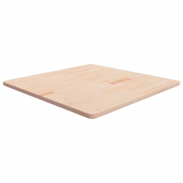 Tablero de mesa cuadrada madera de roble sin tratar 90x90x2,5cm