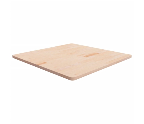 Tablero de mesa cuadrada madera de roble sin tratar 90x90x2,5cm