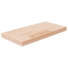 vidaXL Tabla de estantería madera maciza roble sin tratar 40x20x2,5 cm